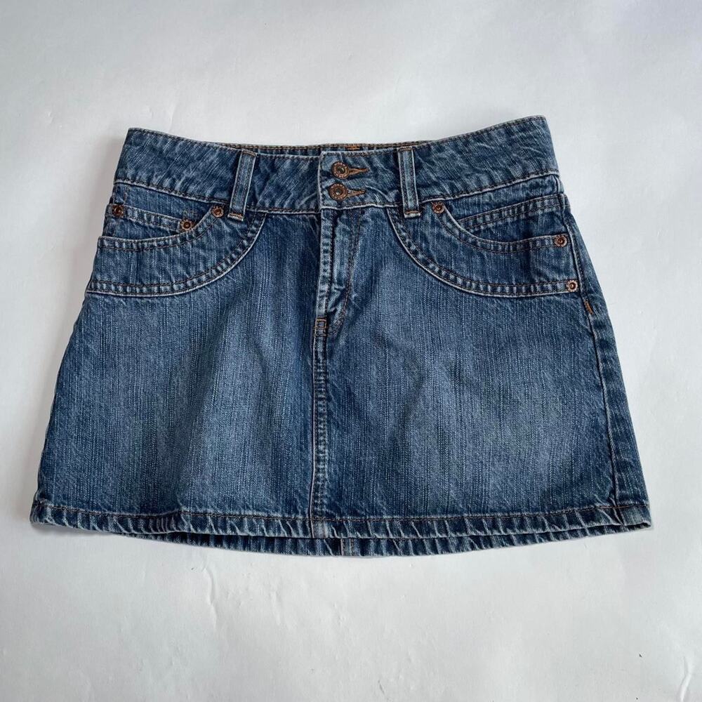 Denim Mini Skirt Size XS 24"